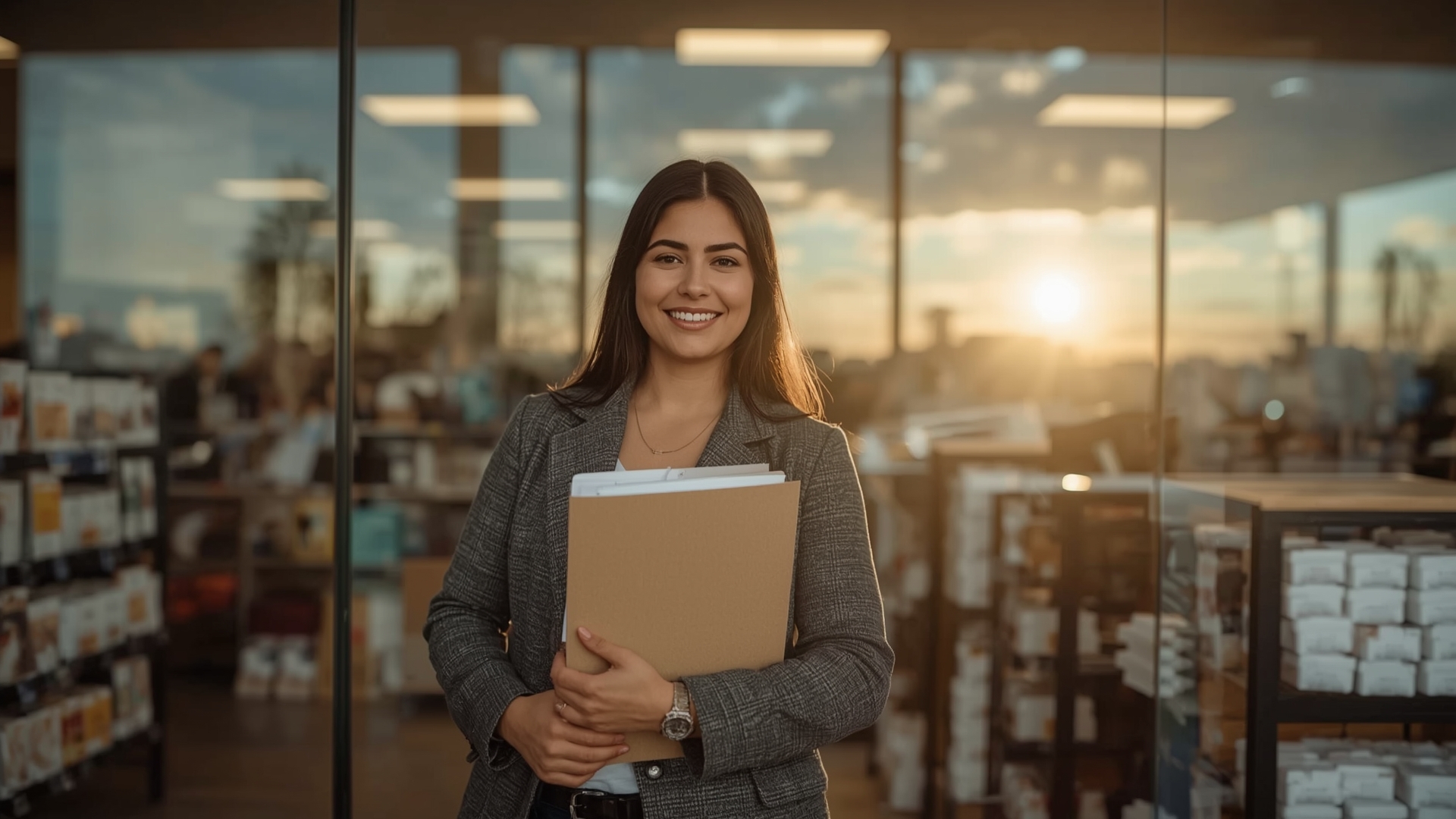 Fort Bend County female small business owner ready to apply for a business loan